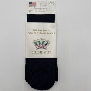 Celeste Stein Size 5-11. Therapeutic Compression Socks. 8-15mm Hg. Knee Length
